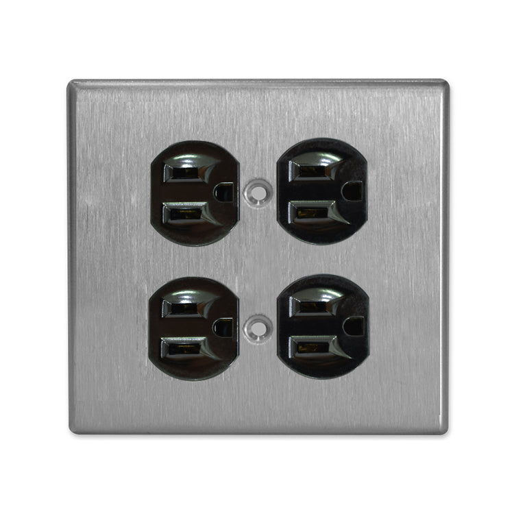 Metal series American copper switch socket