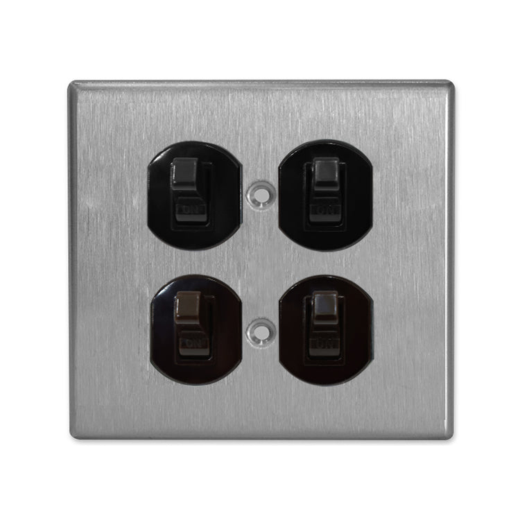 Metal series American copper switch socket