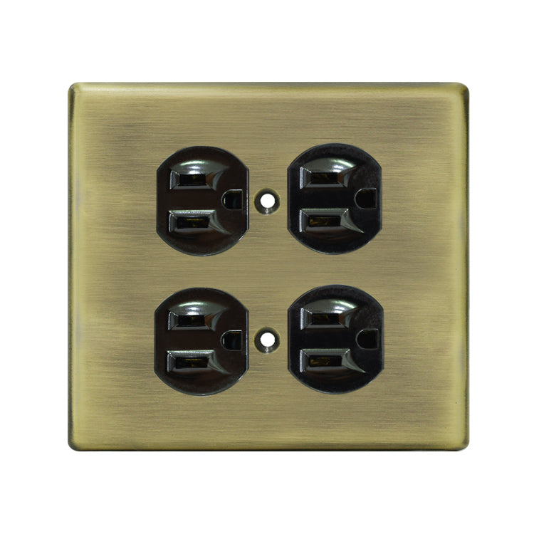Metal series American copper switch socket