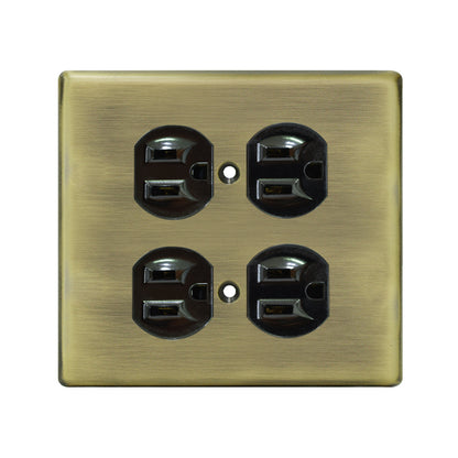 Metal series American copper switch socket