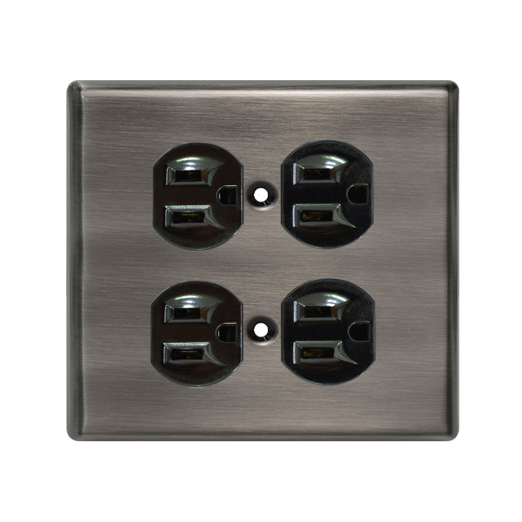 Metal series American copper switch socket