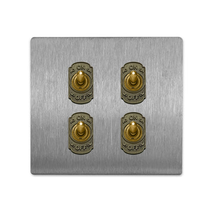 髮絲紋無螺絲面板-撥桿 DnH LOFT Shop