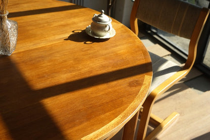 Børge Mogensen ''MODEL 140'' 橡木 圓形 延伸餐桌