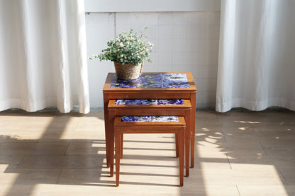 丹麥 星空 瓷磚 三連桌