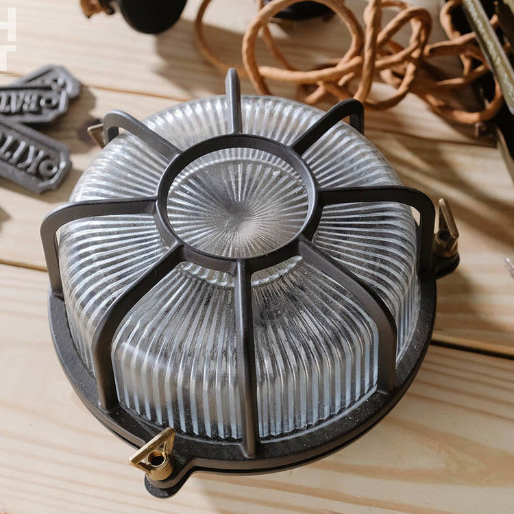 Sunflower Round Mesh Wall Lamp-03 #Brass