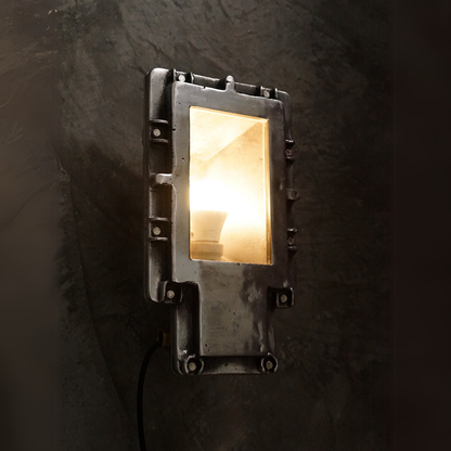 German cast iron wall light