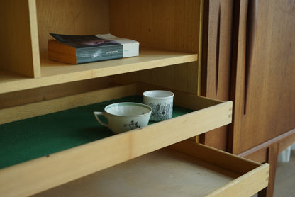 丹麥 柚木 四門 高腳 餐邊櫃