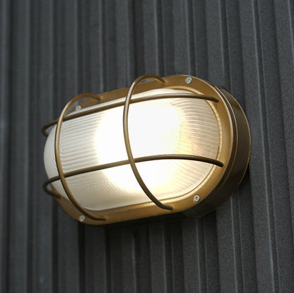 Stainless Steel Oval Lamp #Bronze