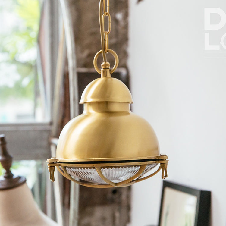 Brass version mesh chandelier