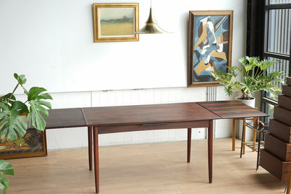 丹麥 玫瑰木 延伸餐桌