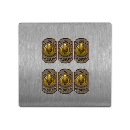 髮絲紋無螺絲面板-撥桿 DnH LOFT Shop