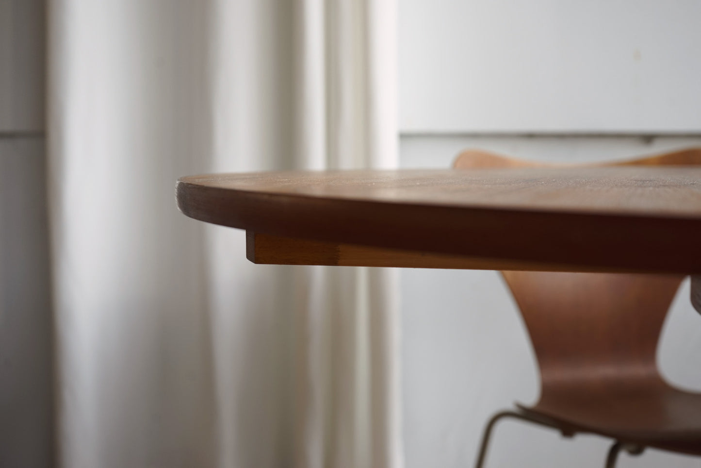 丹麥 柚木 圓形 蝴蝶延伸 餐桌