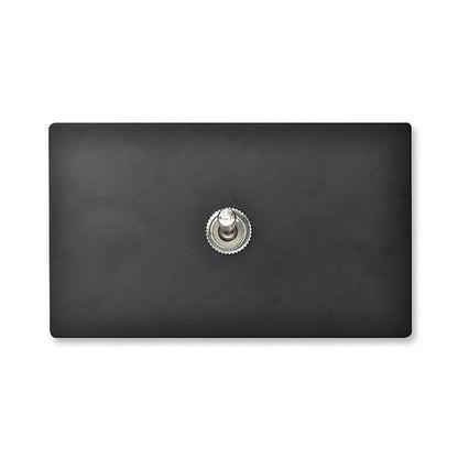 Matt black screwless panel-lever