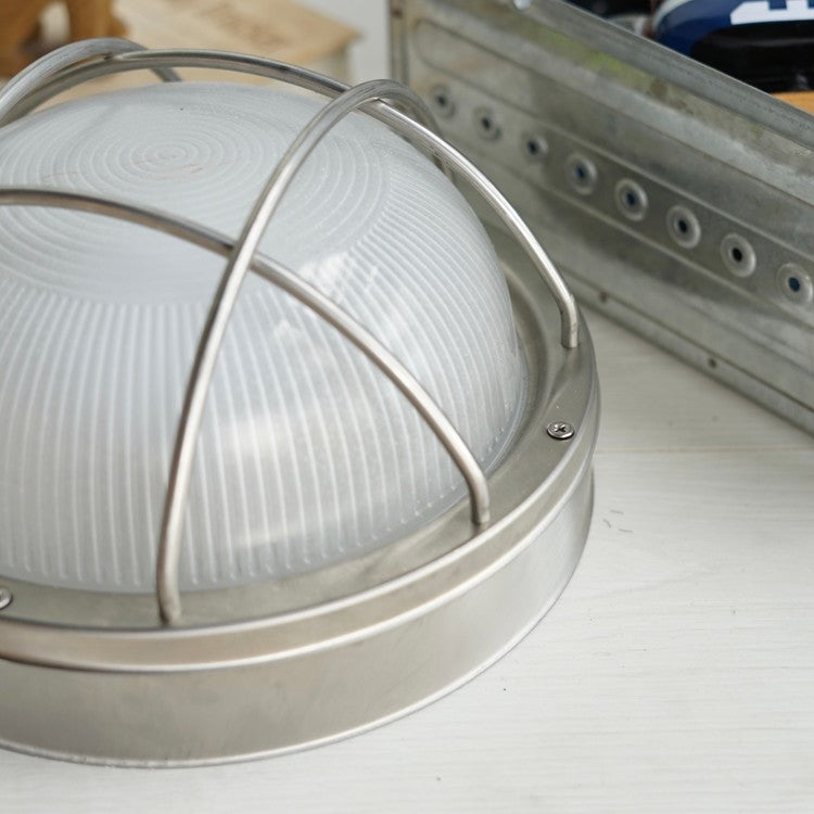 Stainless Steel Round Lamp#Silver