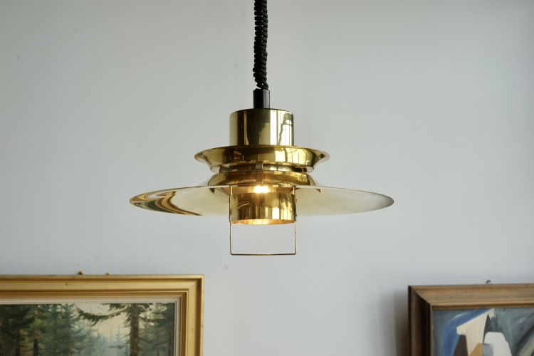 丹麥 Vitrika 黃銅復古吊燈