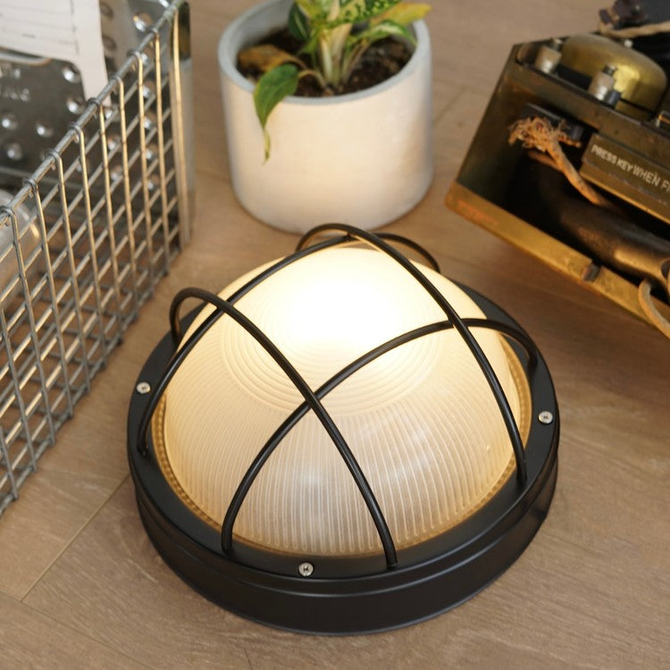 Stainless Steel Round Lamp#Black