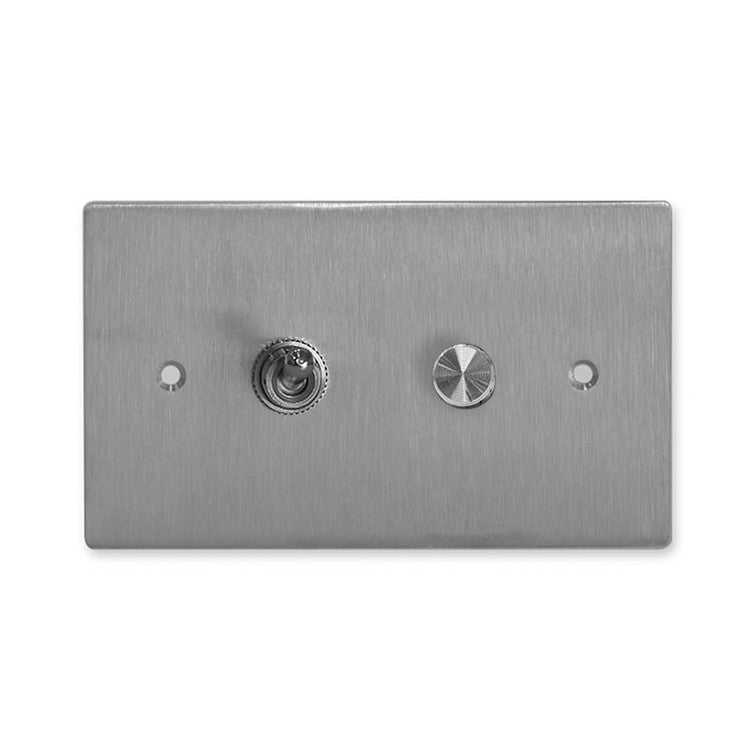 Hairline stainless steel panel-lever