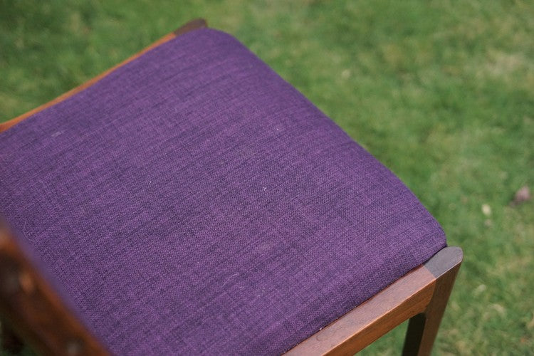 丹麥 橡木 紫色餐椅
