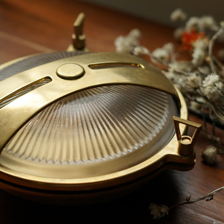 Brass Round Reading Wall Light