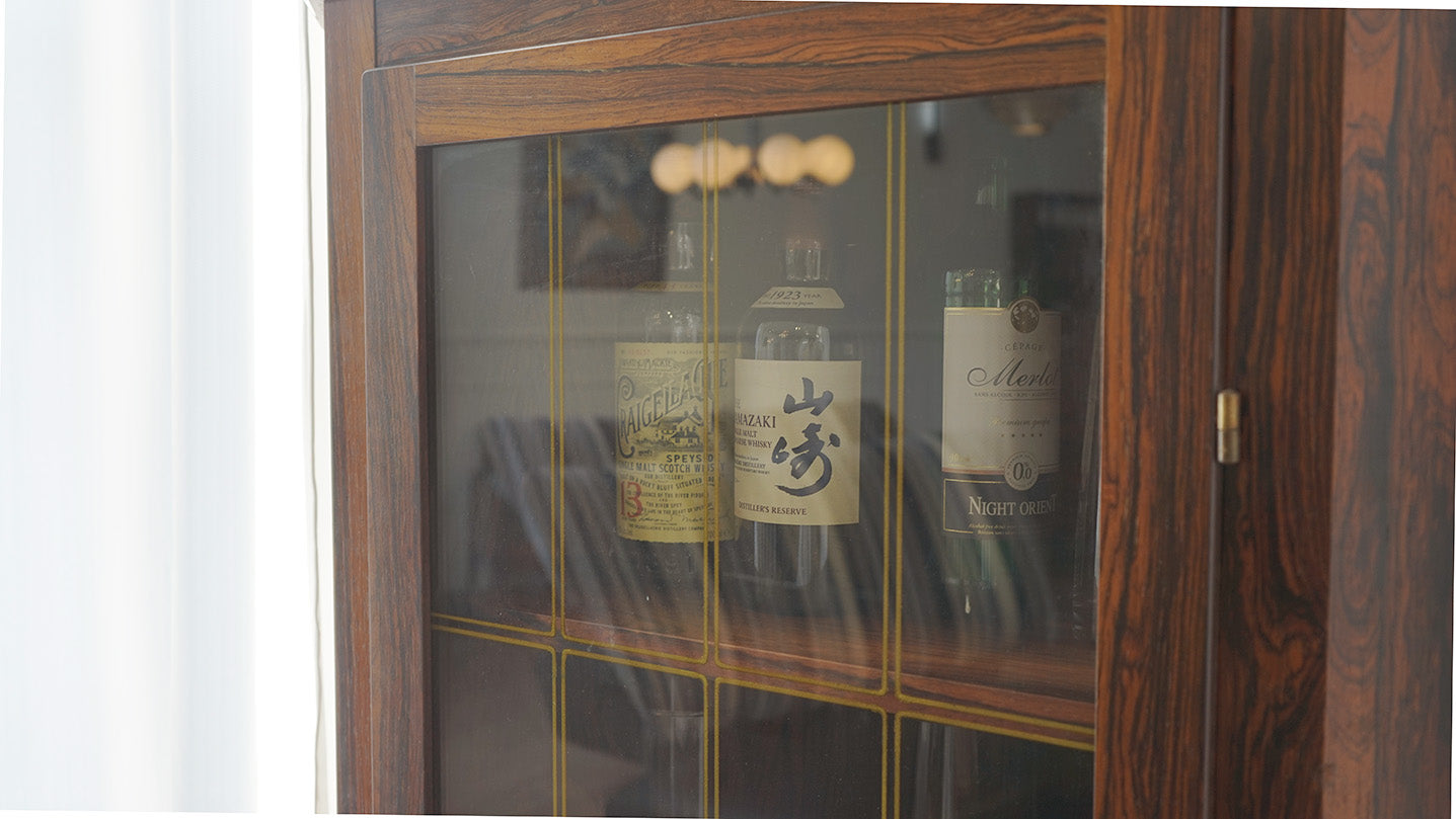 丹麥 玫瑰木 古典 轉角櫃