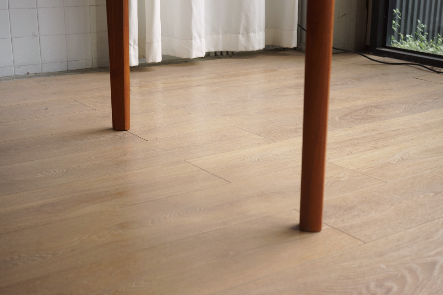 丹麥 柚木 圓形 蝴蝶延伸 餐桌