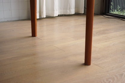 丹麥 柚木 圓形 蝴蝶延伸 餐桌