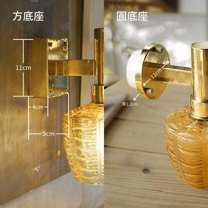 Perfume right angle wall lamp