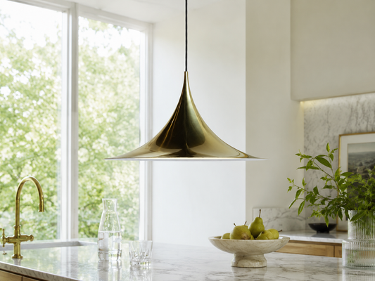 GUBI Semi Pendant Ø60 吊燈｜金色 / 銀色 OLDANMARK