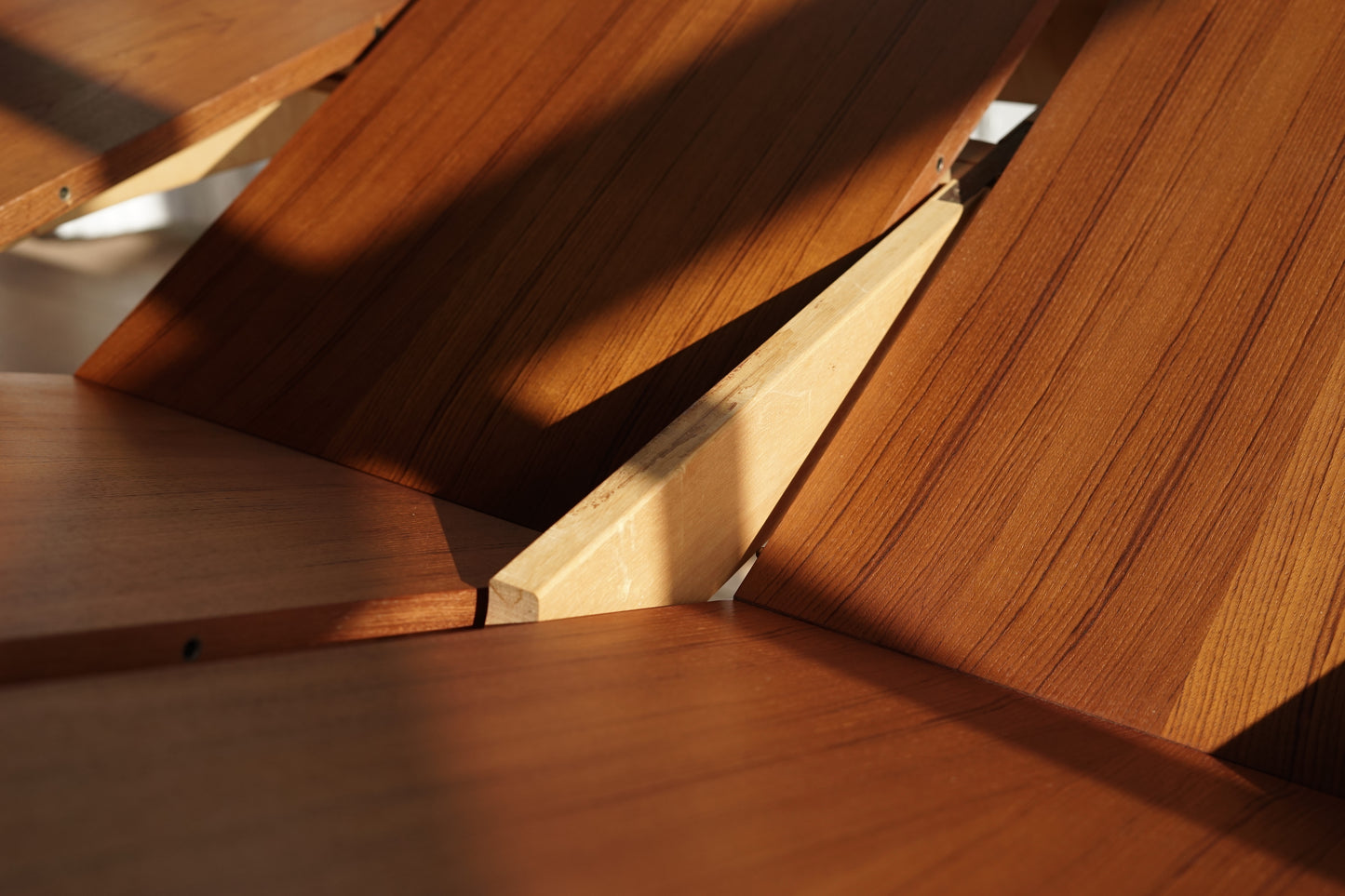 丹麥 柚木 典雅 圓形 蝴蝶延伸餐桌