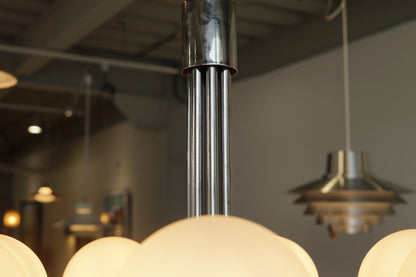 鍍鉻 白色 球型吊燈