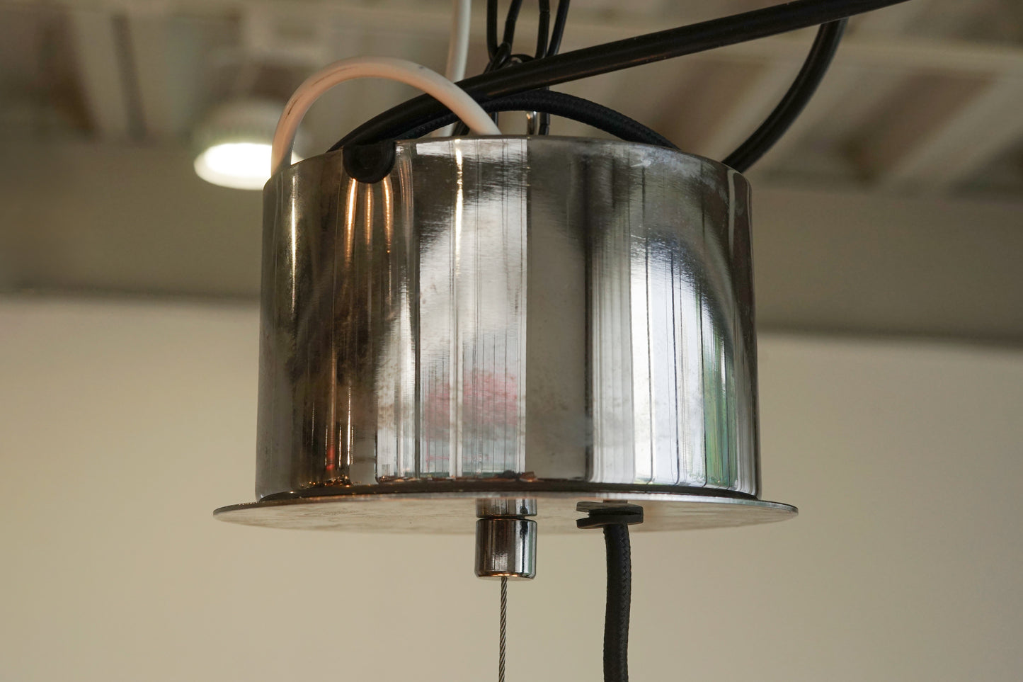 鍍鉻 白色 球型吊燈