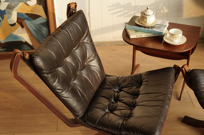 丹麥 Superstar 低背 休閒椅 (附腳蹬)