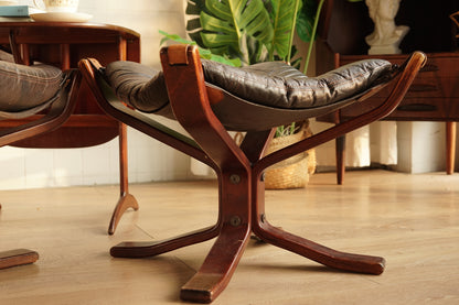 丹麥 Superstar 低背 休閒椅 (附腳蹬)