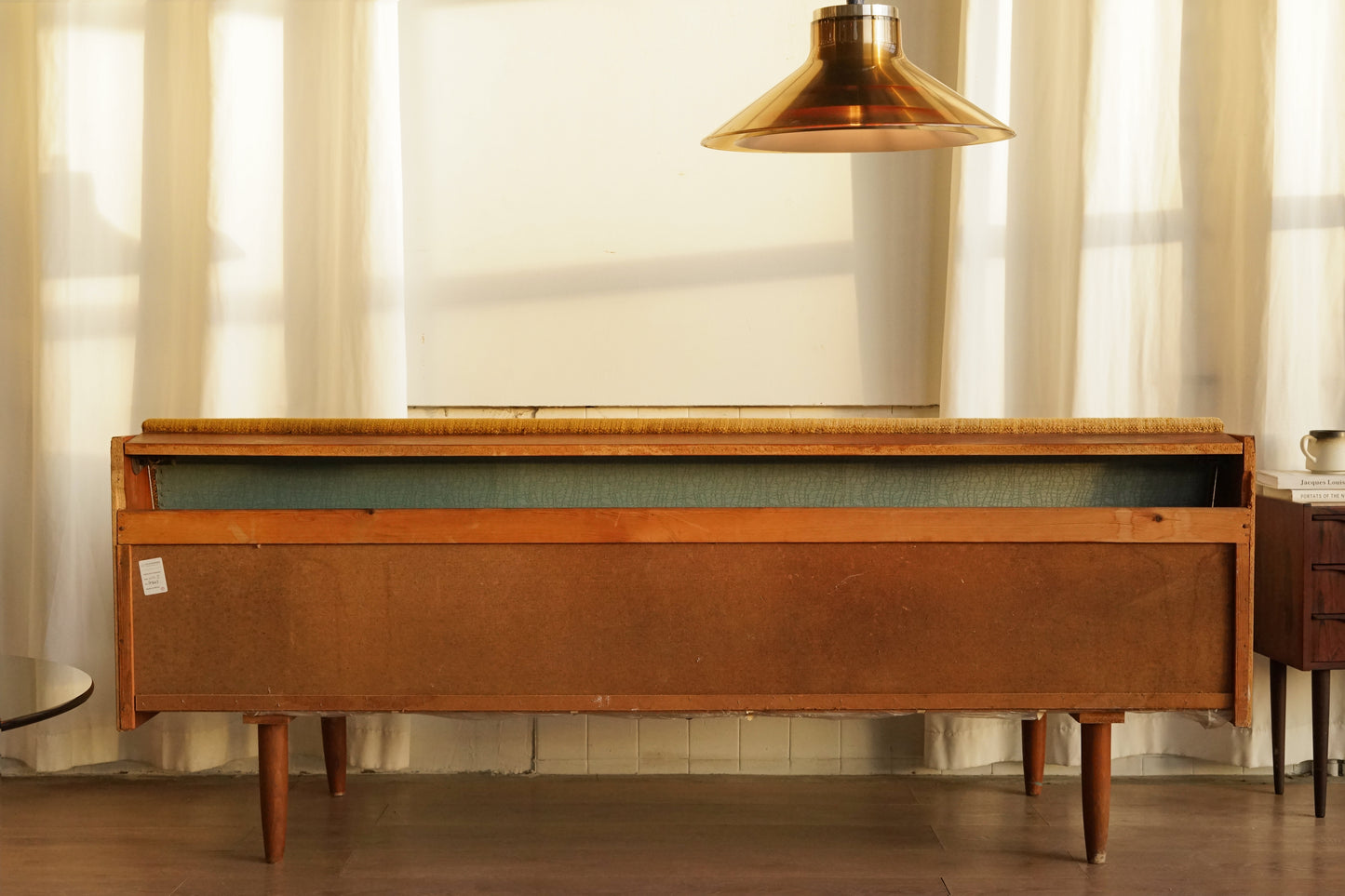 Hans J. Wegner GE258 經典 柚木 圓腳 芥末黃 沙發床