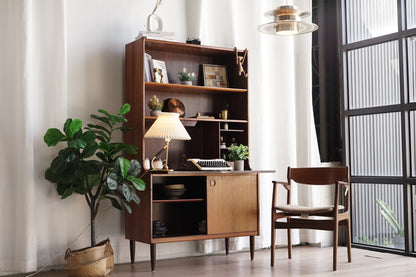 丹麥 玫瑰木 滑門 書櫃