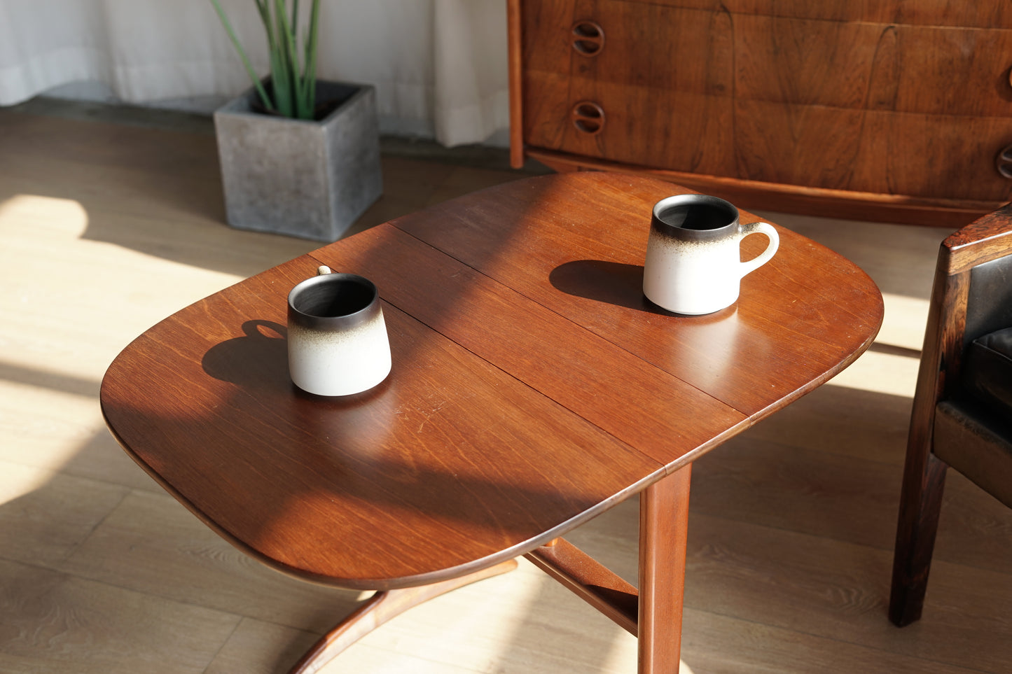 丹麥 柚木 折葉茶几