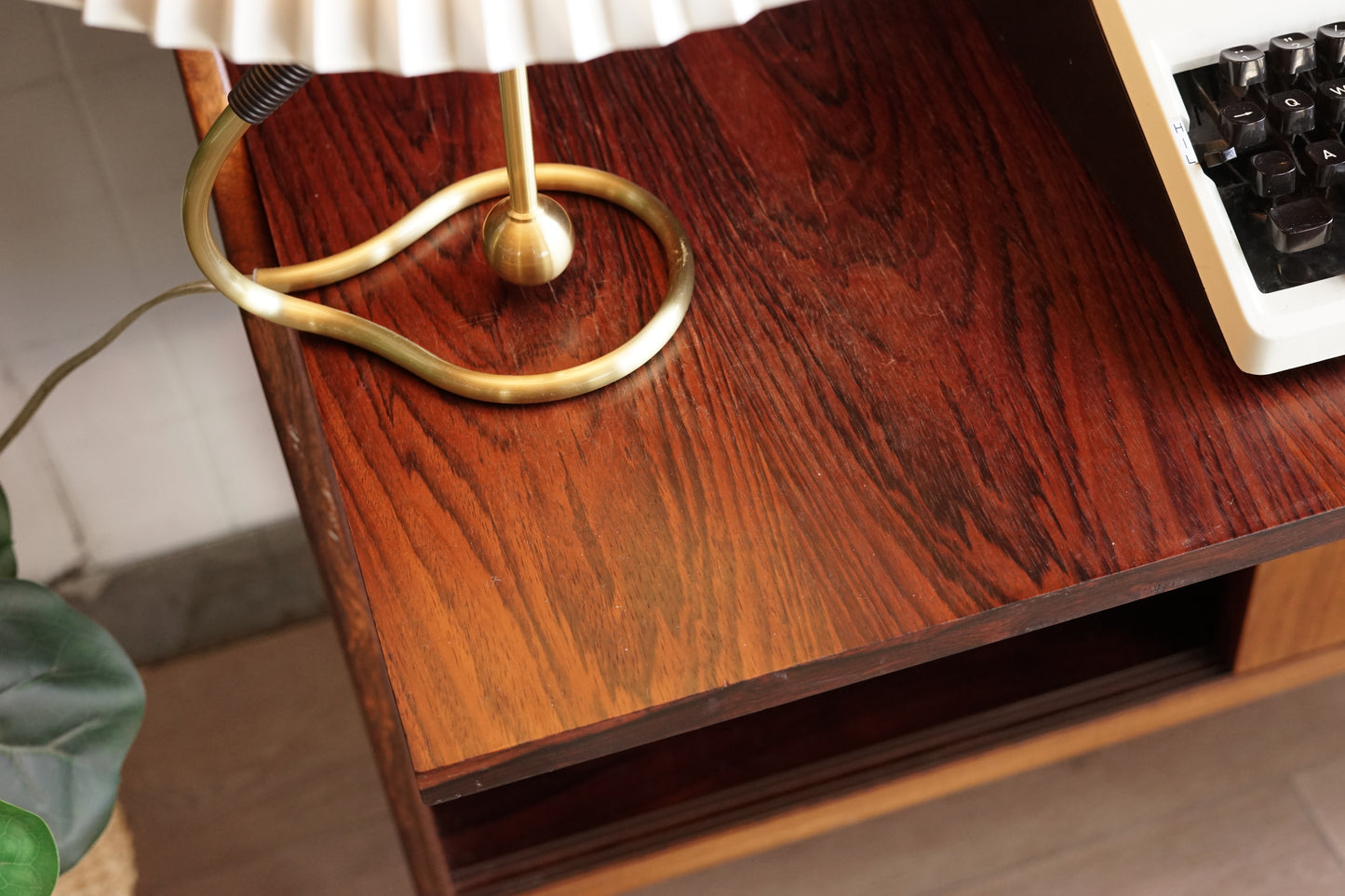 丹麥 玫瑰木 滑門 書櫃