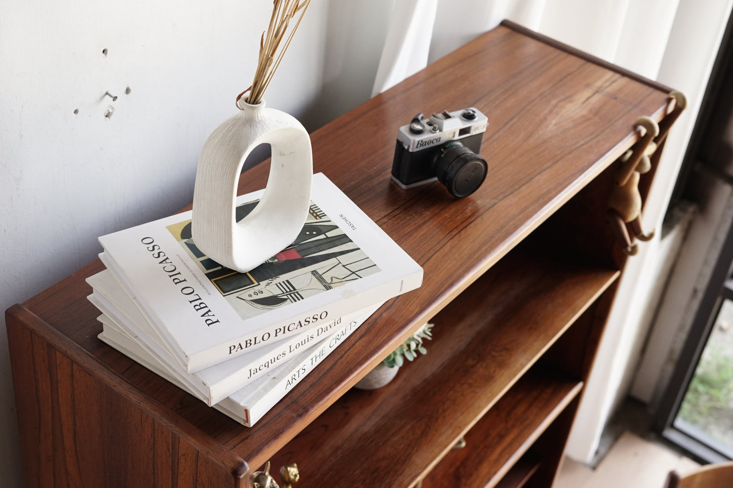 丹麥 玫瑰木 滑門 書櫃