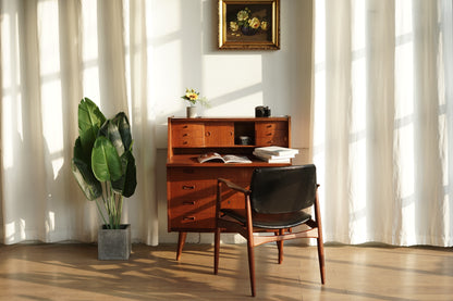 丹麥 柚木 多層抽屜 寫字櫃