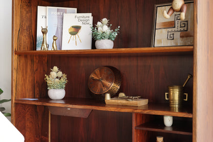 丹麥 玫瑰木 滑門 書櫃