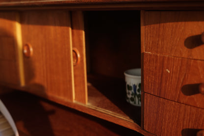 丹麥 柚木 多層抽屜 寫字櫃