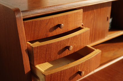 丹麥 柚木 多層抽屜 寫字櫃