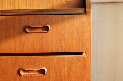 丹麥 柚木 多層抽屜 寫字櫃