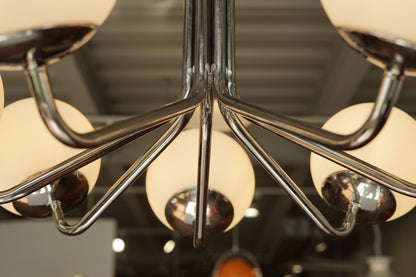 鍍鉻 白色 球型吊燈