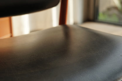 丹麥 柚木 皮革 扶手椅