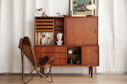 丹麥 柚木 雙層 餐邊櫃 高櫃