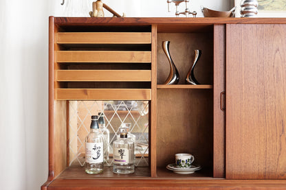 丹麥 柚木 雙層 餐邊櫃 高櫃