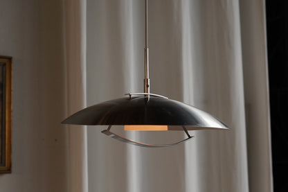 丹麥 金屬 銀色碟形吊燈