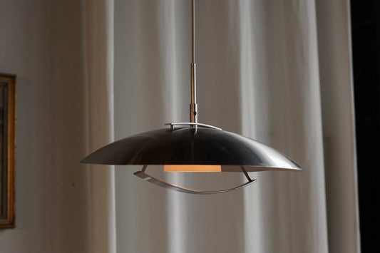 丹麥 金屬 銀色碟形吊燈