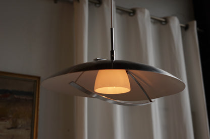 丹麥 金屬 銀色碟形吊燈